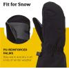 imageMARMOT Kids Glade Winter Mitt  Insulated Durable Waterproof with Fleece Lining Reinforced Palms and Extended GauntletBlack