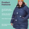 imageMARMOT Womens Montreal MidThigh Length Down Puffer CoatArctic Navy  Plus