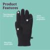 imageMARMOT Unisex Rocklin Fleece ColdWeather Glove  Cozy Warm Comfort with Touchscreen Compatible Fingertips