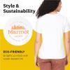 imageMARMOT Womens Logo TShirts  Printed Graphic on Cotton TeeCulebra WhiteOrange