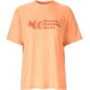 imageMARMOT Womens MMW ShortSleeve Tee Shirt  Screen Printed Graphic on Soft Breathable EcoFriendly CottonPoly BlendFresh Apricot