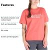 imageMARMOT Womens MMW ShortSleeve Tee Shirt  Screen Printed Graphic on Soft Breathable EcoFriendly CottonPoly BlendGrapefruit