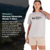 imageMARMOT Womens MMW ShortSleeve Tee Shirt  Screen Printed Graphic on Soft Breathable EcoFriendly CottonPoly BlendLight Grey Heather
