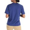 imageMARMOT Womens MMW ShortSleeve Tee Shirt  Screen Printed Graphic on Soft Breathable EcoFriendly CottonPoly BlendTwilight Blue