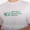 imageMARMOT Womens MMW ShortSleeve Tee Shirt  Screen Printed Graphic on Soft Breathable EcoFriendly CottonPoly BlendWhite