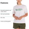 imageMARMOT Womens MMW ShortSleeve Tee Shirt  Screen Printed Graphic on Soft Breathable EcoFriendly CottonPoly BlendWhite