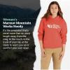 imageMARMOT Womens Marmot for Life Hoody  Hooded Sweatshirt with Screen Printed Graphic DoubleLayer Hood and Kangaroo PocketGrapefruit