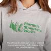 imageMARMOT Womens Marmot for Life Hoody  Hooded Sweatshirt with Screen Printed Graphic DoubleLayer Hood and Kangaroo PocketLight Grey Heather