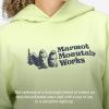 imageMARMOT Womens Marmot for Life Hoody  Hooded Sweatshirt with Screen Printed Graphic DoubleLayer Hood and Kangaroo PocketMatcha