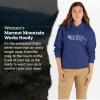 imageMARMOT Womens Marmot for Life Hoody  Hooded Sweatshirt with Screen Printed Graphic DoubleLayer Hood and Kangaroo PocketTwilight Blue