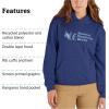 imageMARMOT Womens Marmot for Life Hoody  Hooded Sweatshirt with Screen Printed Graphic DoubleLayer Hood and Kangaroo PocketTwilight Blue