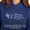 imageMARMOT Womens Marmot for Life Hoody  Hooded Sweatshirt with Screen Printed Graphic DoubleLayer Hood and Kangaroo PocketTwilight Blue