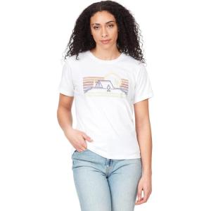 imageMARMOT Womens Logo TShirts  Printed Graphic on Cotton TeeBivouac WhitePurple