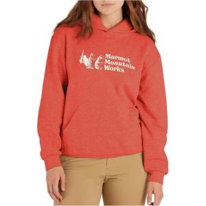 imageMARMOT Womens Marmot for Life Hoody  Hooded Sweatshirt with Screen Printed Graphic DoubleLayer Hood and Kangaroo PocketGrapefruit
