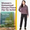 imageMARMOT Womens Homestead FullZip Jacket  BlanketSoft HighPile Sherpa FleeceHazy Purple