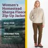 imageMARMOT Womens Homestead FullZip Jacket  BlanketSoft HighPile Sherpa FleeceSandbar