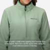 imageMARMOT Womens Rocklin 12 Zip Jacket  Classic Warm Lightweight 100Weight Fleece LayerAgate Green