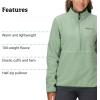 imageMARMOT Womens Rocklin 12 Zip Jacket  Classic Warm Lightweight 100Weight Fleece LayerAgate Green