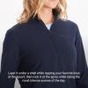 imageMARMOT Womens Rocklin 12 Zip Jacket  Classic Warm Lightweight 100Weight Fleece LayerArctic Navy