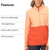 imageMARMOT Womens Rocklin 12 Zip Jacket  Classic Warm Lightweight 100Weight Fleece LayerFresh ApricotGinger Blossom