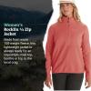 imageMARMOT Womens Rocklin 12 Zip Jacket  Classic Warm Lightweight 100Weight Fleece LayerGrapefruit