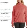 imageMARMOT Womens Rocklin 12 Zip Jacket  Classic Warm Lightweight 100Weight Fleece LayerGrapefruit