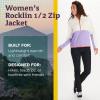 imageMARMOT Womens Rocklin 12 Zip Jacket  Classic Warm Lightweight 100Weight Fleece LayerPapyrusPaisley Purple