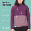 imageMARMOT Womens Rocklin 12 Zip Jacket  Classic Warm Lightweight 100Weight Fleece LayerPurple FigHazy Purple