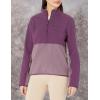 imageMARMOT Womens Rocklin 12 Zip Jacket  Classic Warm Lightweight 100Weight Fleece LayerPurple FigHazy Purple
