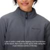 imageMARMOT Womens Rocklin 12 Zip Jacket  Classic Warm Lightweight 100Weight Fleece LayerSteel Onyx
