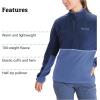 imageMARMOT Womens Rocklin 12 Zip Jacket  Classic Warm Lightweight 100Weight Fleece LayerTwilight BlueBlue Bonnet