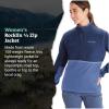 imageMARMOT Womens Rocklin 12 Zip Jacket  Classic Warm Lightweight 100Weight Fleece LayerTwilight BlueBlue Bonnet