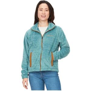 imageMARMOT Womens Homestead FullZip Jacket  BlanketSoft HighPile Sherpa FleeceBlue Agave