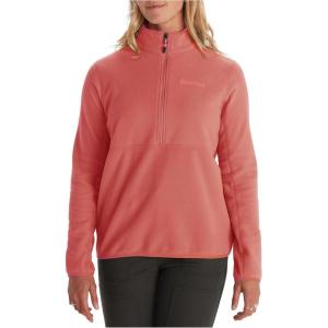 imageMARMOT Womens Rocklin 12 Zip Jacket  Classic Warm Lightweight 100Weight Fleece LayerGrapefruit