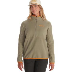 imageMARMOT Womens Rocklin 12 Zip Jacket  Classic Warm Lightweight 100Weight Fleece LayerVetiver