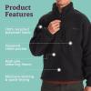 imageMARMOT Mens Aros 12 Zip Jacket  Sherpa Fleece with Retro StyleBlack