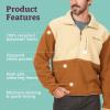 imageMARMOT Mens Aros 12 Zip Jacket  Sherpa Fleece with Retro StyleLight OakHazel