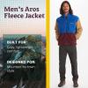 imageMARMOT Mens Aros FullZip Jacket  Sherpa Fleece with Retro StyleDark AzurePort Royal