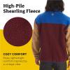 imageMARMOT Mens Aros FullZip Jacket  Sherpa Fleece with Retro StyleDark AzurePort Royal