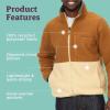 imageMARMOT Mens Aros FullZip Jacket  Sherpa Fleece with Retro StyleHazelLight Oak