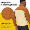 imageMARMOT Mens Aros FullZip Jacket  Sherpa Fleece with Retro StyleHazelLight Oak