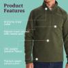 imageMARMOT Mens Drop Line 12 Zip Fleece JacketNori 4859