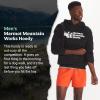 imageMARMOT Mens MMW Hoody  Hooded Sweatshirt with Screen Printed Graphic DoubleLayer Hood and Kangaroo PocketBlack