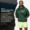 imageMARMOT Mens MMW Hoody  Hooded Sweatshirt with Screen Printed Graphic DoubleLayer Hood and Kangaroo PocketJuniper Green