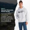 imageMARMOT Mens MMW Hoody  Hooded Sweatshirt with Screen Printed Graphic DoubleLayer Hood and Kangaroo PocketLight Grey Heather