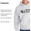 imageMARMOT Mens MMW Hoody  Hooded Sweatshirt with Screen Printed Graphic DoubleLayer Hood and Kangaroo PocketLight Grey Heather