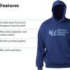 imageMARMOT Mens MMW Hoody  Hooded Sweatshirt with Screen Printed Graphic DoubleLayer Hood and Kangaroo PocketTwilight Blue