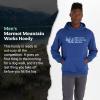 imageMARMOT Mens MMW Hoody  Hooded Sweatshirt with Screen Printed Graphic DoubleLayer Hood and Kangaroo PocketTwilight Blue