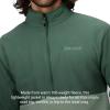 imageMARMOT Mens Rocklin 12 Zip Jacket  Classic Warm Lightweight 100Weight Fleece LayerJuniper GreenAgate Green