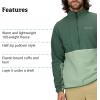 imageMARMOT Mens Rocklin 12 Zip Jacket  Classic Warm Lightweight 100Weight Fleece LayerJuniper GreenAgate Green
